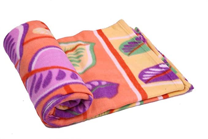 Arnav ® Fleece Single Bed Multicolor Printed AC Polar Blanket - Set of 1