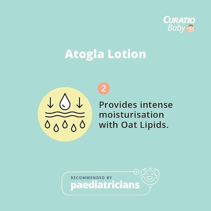 ATOGLA Tedibar Atogla Baby Lotion 200ml | Advance & Intense Body Moisturizing Lotion | Allantoin | Hypoallergenic* | Dermatologically Tested - By Torrent Pharma