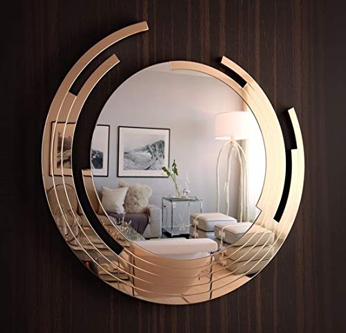 VENETIAN IMAGE Elegant Classy Round Modern Designer Mirror for Home Decor| 30x30