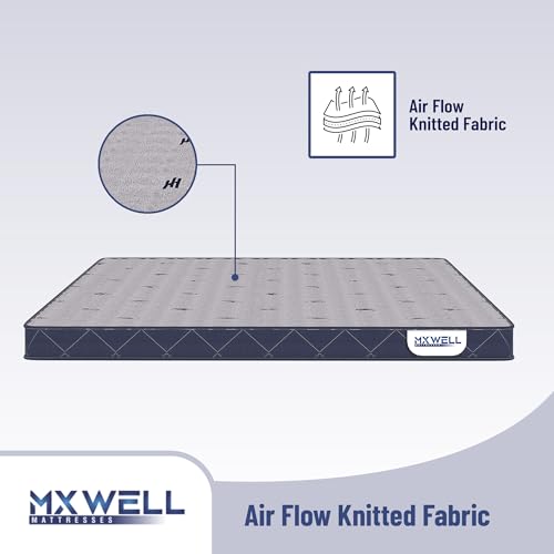 MXWELL Ortho Plus 5 inch Single High Density (HD) Foam & High Resilience (HR) Foam Mattress (L x W: 72 inch x 30 inch)