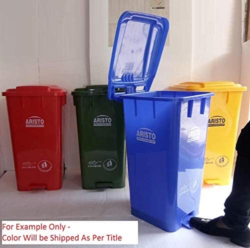 Aristo Plastic Pedal Garbage Waste Dustbin 70 LTR (Green/Blue)