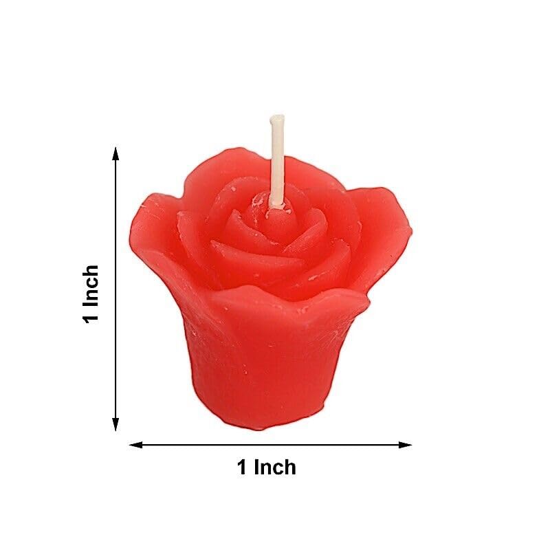 Weddings Parties and Gift 12 RED Mini Roses Floating Candles Party Wedding Centerpieces Supplies vngift6526