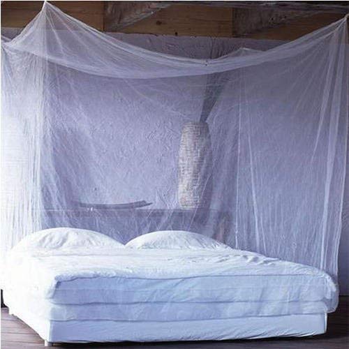 Divayanshi Mosquito Net for King Size Double Bed Extra Large Size Polycotton (White, 8x8)