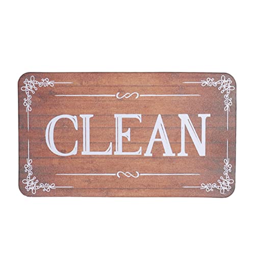 Dishwasher Magnets Clean Dirty Signs 3 Scratch Resistant Refrigerator Magnets Double Sided (Combination Two)