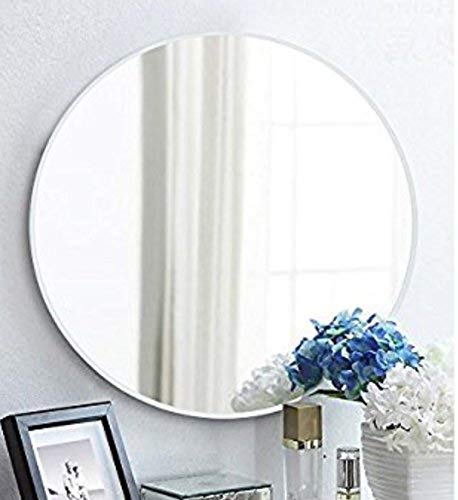 SEVEN HORSES Round Bevelled Frameless Mirror 18 inch. (Round 18 inch)