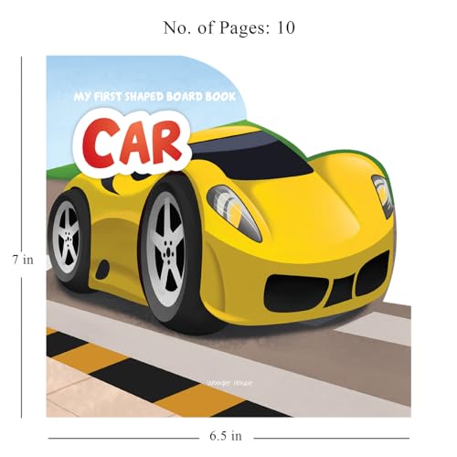 My First Shaped Board Books For Children: Transport - Car [Board book] Wonder House Books