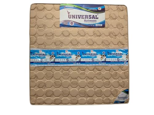 Universal Mattresses Gracefit Bonnel Spring Mattress for Full Support for Back Support Ultimate Comfort and Support Covered with Kniiting Fabric (72X70X06)