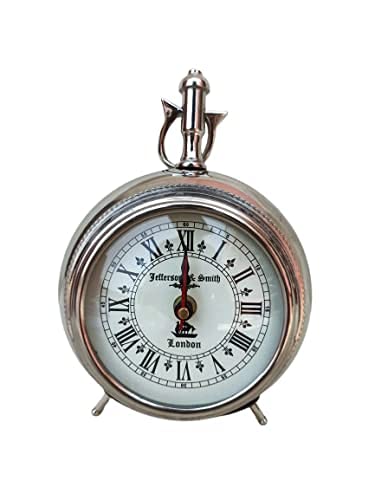 Time Instruments Table Clock Nikhil 7.5 inches Clock for Home Study Living Room and Office Living Room Bedroom Kitchen Office