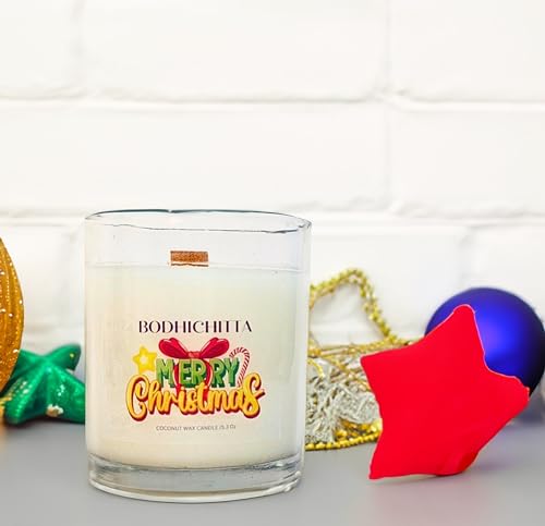 Bodhichitta Festive Glow Christmas Candle | Enchanting Scents for Holiday Cheer (Wax Weight 150gm)