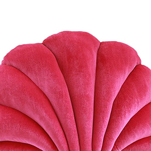 CALANDIS® Decorative Throw Pillow Floor Cushion Household Bedroom Car Seashell Pillows Rose Red | 1 Decorative Pillow