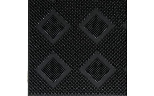 CASANEST 40x60 CM Rubber Outdoor Mat,Rubber Stud Mat, Antimicrobial Room Mat Floor Mat - Black