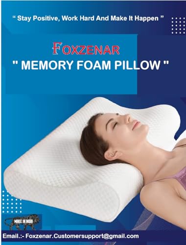 FOXZENAR Rectangular Pillow, Bed Pillows for Sleeping King Size Pillow (Hollow Fiber p -Low x 06, 18 x 54 /- Hollow Fiber 06 pcs)