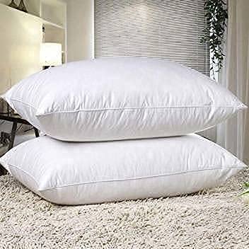 DESIRED DECOR Premium Microfiber Pillow - Hypoallergenic & Breathable 51cm x 76cm for Sleeping Pillows (White, 20 x 30 Inch) - Set of 2 Pieces