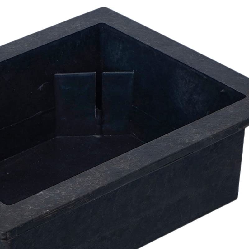 CRAFT SMITH Elegant Rectangular Water Fountain Plastic Tub (Size: 29.5 x 22x 10 CM | Colour: Black | Weight: 450 gram)