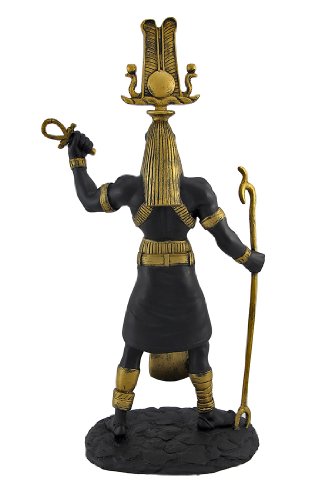 Black Thoth Egyptian God Golden Accents Statue