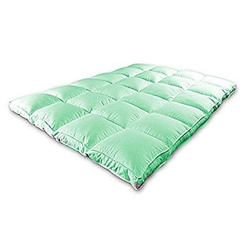 Jaipur Linen 3000 GSM 5 Ft X 6 Ft Small Queen Size Finest Imported Super Microfiber Mattress Padding/Topper-(60"X72")-Mint Green