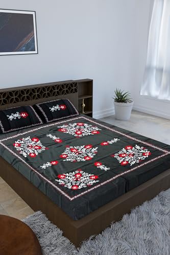 Kashmiri Work Handcrafted bedsheet KH8848