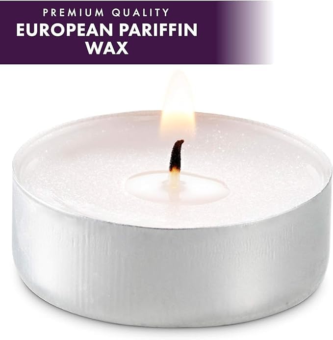 BRIGHTZONE Wax Tealight Candles Small Votive Smokeless, Dripless & Long Lasting Candles (100 Pack) (Pack 200)