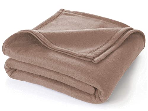 TRUE VALUA Polar Solid Single Bed Fleece Blanket, (90 x 60 inch) (Cream Solid Fleece, Single)