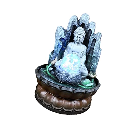 ATORSE® Buddha Water Fountain Waterfall Zen Desk Ornaments Bedroom Spa Decor