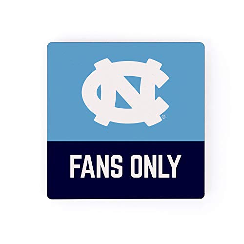 University of North Carolina Fans Only 2.75 x 2.75 MDF Wood Refrigerator Magnet