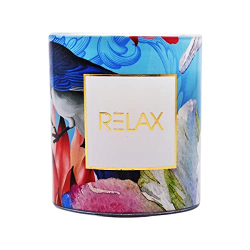 Soy Wax Scented Candle in Glass Jar for Home Fragrance and Home Decoration (40H Burn Time) (AXW2049-A)