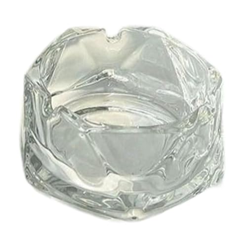 SHUBNALI Glass Ashtray Modern Craft Luxury Gift Ash Tray Holder for Home Tabletop color A