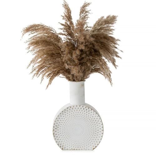 THE STYLE SUTRA® Metal Flower Vase Flowerpot Decorative Vase for Living Room Bedroom Entrance 25x34cm 9.84x13.39in