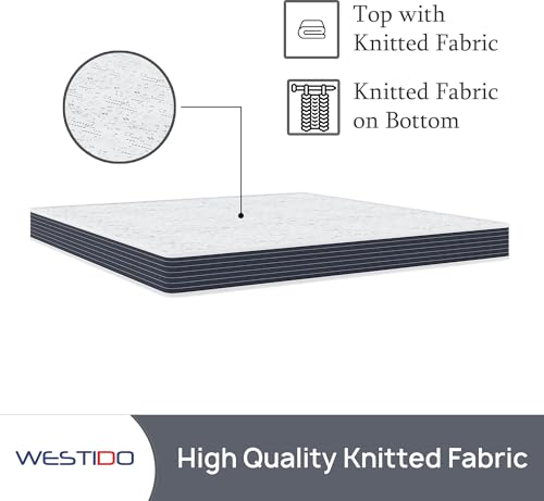 WESTIDO SteadySupport Multiple High Resilience (HR) Foam | High Resilience (HR) Foam Knitted Fabric King Size Zero Partner Disturbance SteadySupportKQ8inch78x72