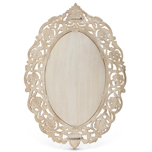 Wood Dart® Wooden Hand Carving Mirror Frame ONLY Frame NO Mirror SIZ is 30 X 20 INCHES