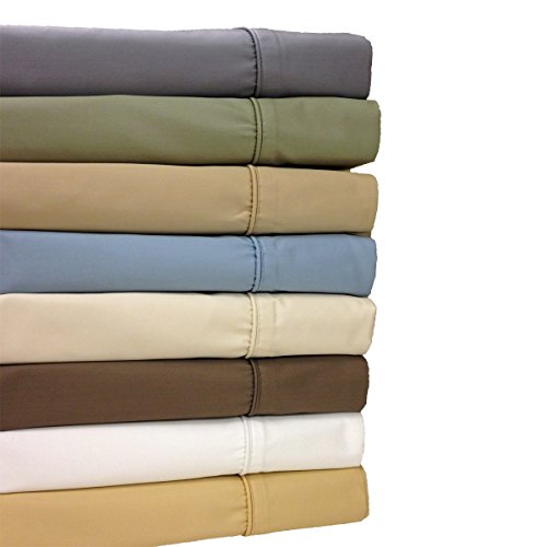 Queen, Sage : Queen Sage 650-Thread-Count Sheet Set, Cotton-Blend Wrinkle-Free Sheets