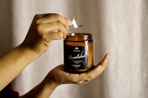 Banaavat Bombshell Oud Jasmine Cinnamon Bergamot Scented Candle