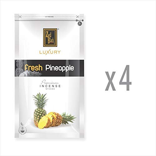 Zed Black Luxury Pineapple Incense Sticks - Pack of 4 - Fragrance Sticks