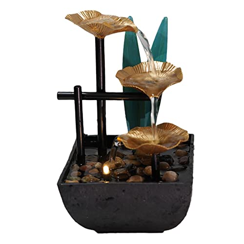 ATORSE® Relaxation Tabletop Water Fountain Indoor Garden Zen Desktop Waterfall Decor