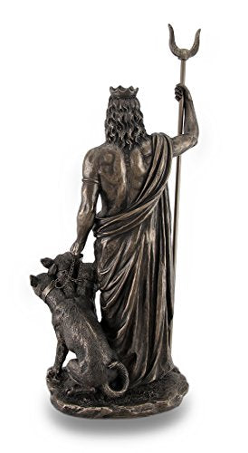 Zeckos Greek God of The Underworld Hades Bronze Finished Statue