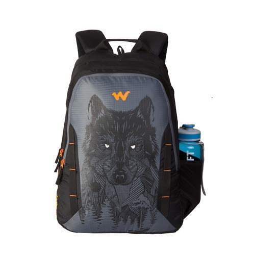 Wildcraft Nylon 44 Ltrs Casual Backpack (11629-Wolf_Black)