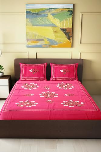 Kashmiri Work Handcrafted bedsheet KH8843