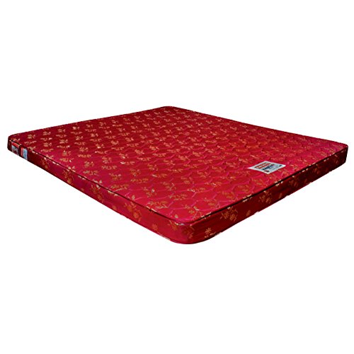 Coirfit Health Plus 4-inch with SrtX��Technology Single Size Rubberised Coir Mattress (Maroon, 72x35x4)