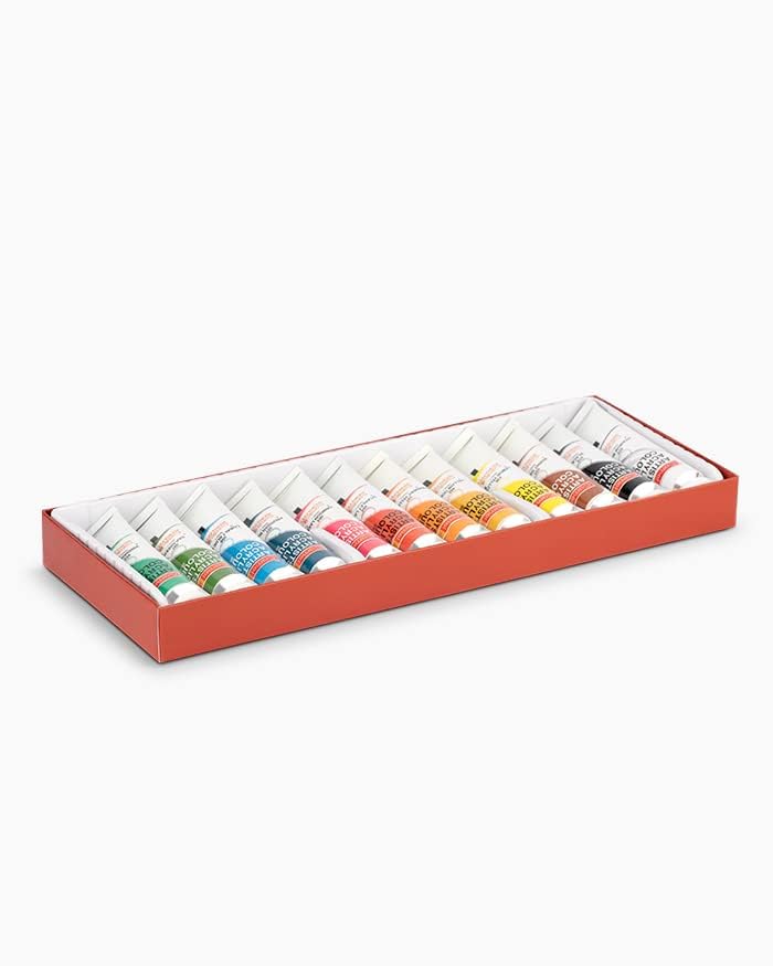 Camel Acrylic Color Box - 20ml Tubes, 12 Shades