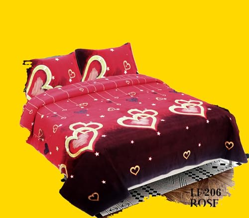 141 TC Cotton Double Printed Flat Bedsheet (Pack of 1, Multicolor) DBS315