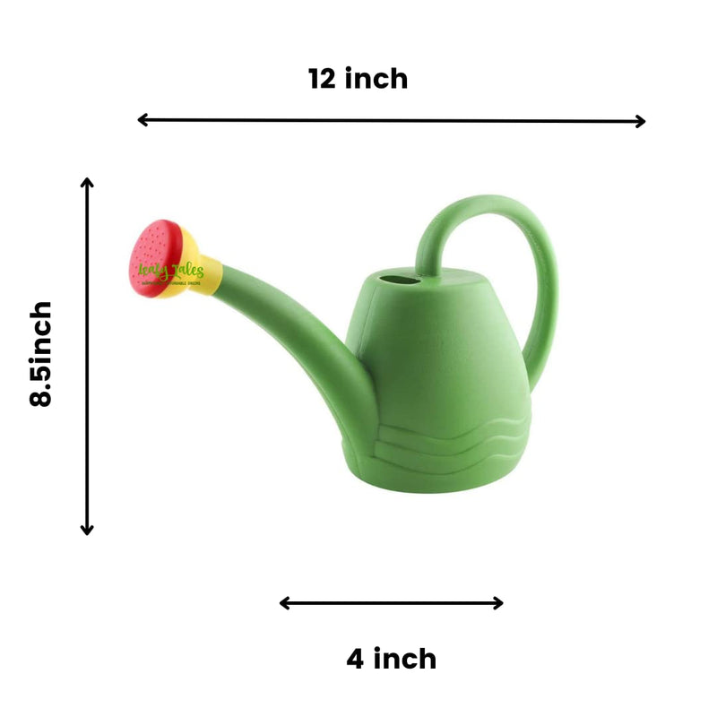 Leafy Tales Garden Watering Can (1.8 L, Green)