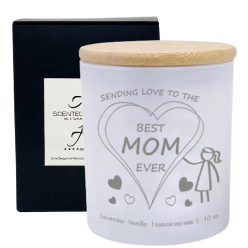 Best Mom Ever Scented White Jar 10 oz Candle