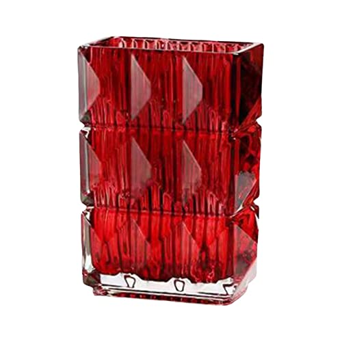 CLUB BOLLYWOOD® Glass Vase for Hydroponic Plant Bud Vase Holiday Plants Terrarium Flower Pot Red 18cm| Home & Garden | Home D?©cor | Vases | Vases