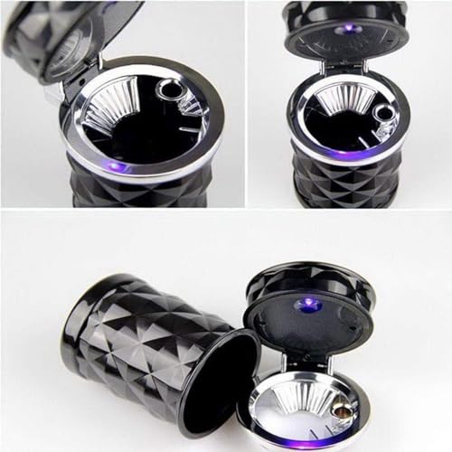 KRIAA ENTERPRISE Cigarette Ashtray with Lid –Durable, Rust-Proof, and Easy to Clean - Non-Tip, Durable, Windproof Design for Home, Office, or Garden Use