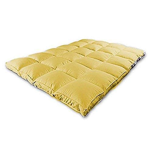 Jaipur Linen California King Size Bed 3000GSM Mattress Padding- 72 Inch X 84 Inch - Beige