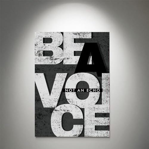 GADGETS WRAP Canvas Gallery Wrap Framed for Home Office Studio Living Room Decoration (11x17inch) - Be A Voice Not An Echo