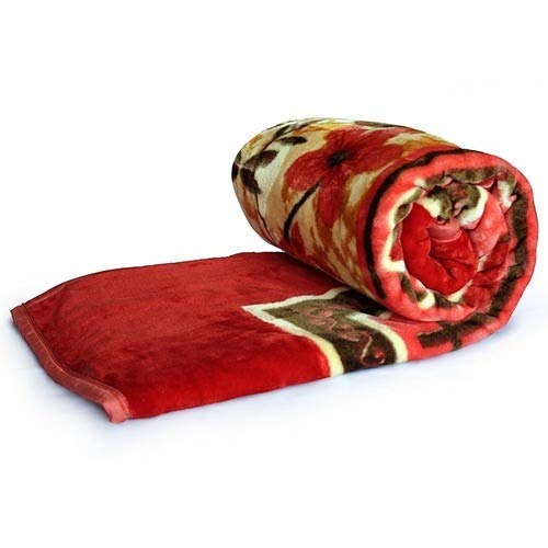 GoHome Luxurious Embossed Polyester Single Blanket - Printed, Multicolor