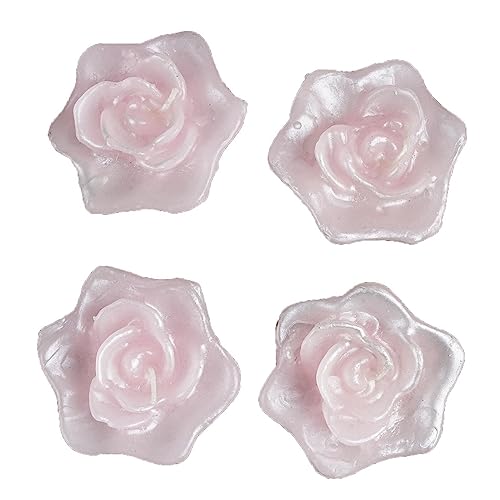 Weddings Parties and Gift 4 Pink Wedding Roses Flowers Floating Candles Party Event Centerpieces Supplies vngift4502