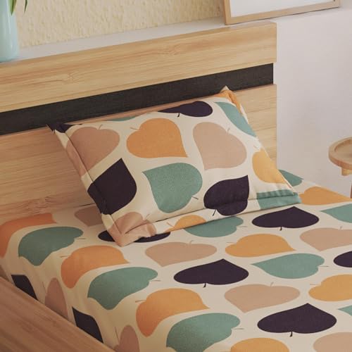 Home Centre Corsica Elegant Microfibre Printed 2Pcs Single Bedsheet Set