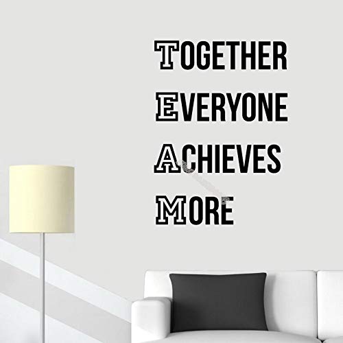 GADGETS WRAP Vinyl Decal Sticker Together Everyone Achieves More Quote (Item Finish Size : 28cm x 42cm)